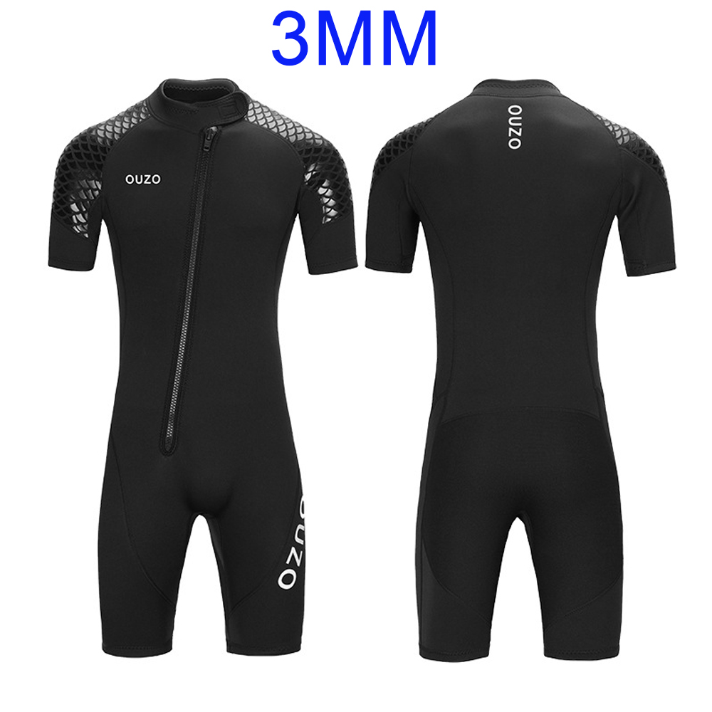 Snorkeling Gear - 男性用3MMネオプレンダイビングスーツ、半袖ウェットスーツ、シュノーケリング、カヤック、スピアフィッシング、フリーダイビング、水泳用サーフィンスーツ