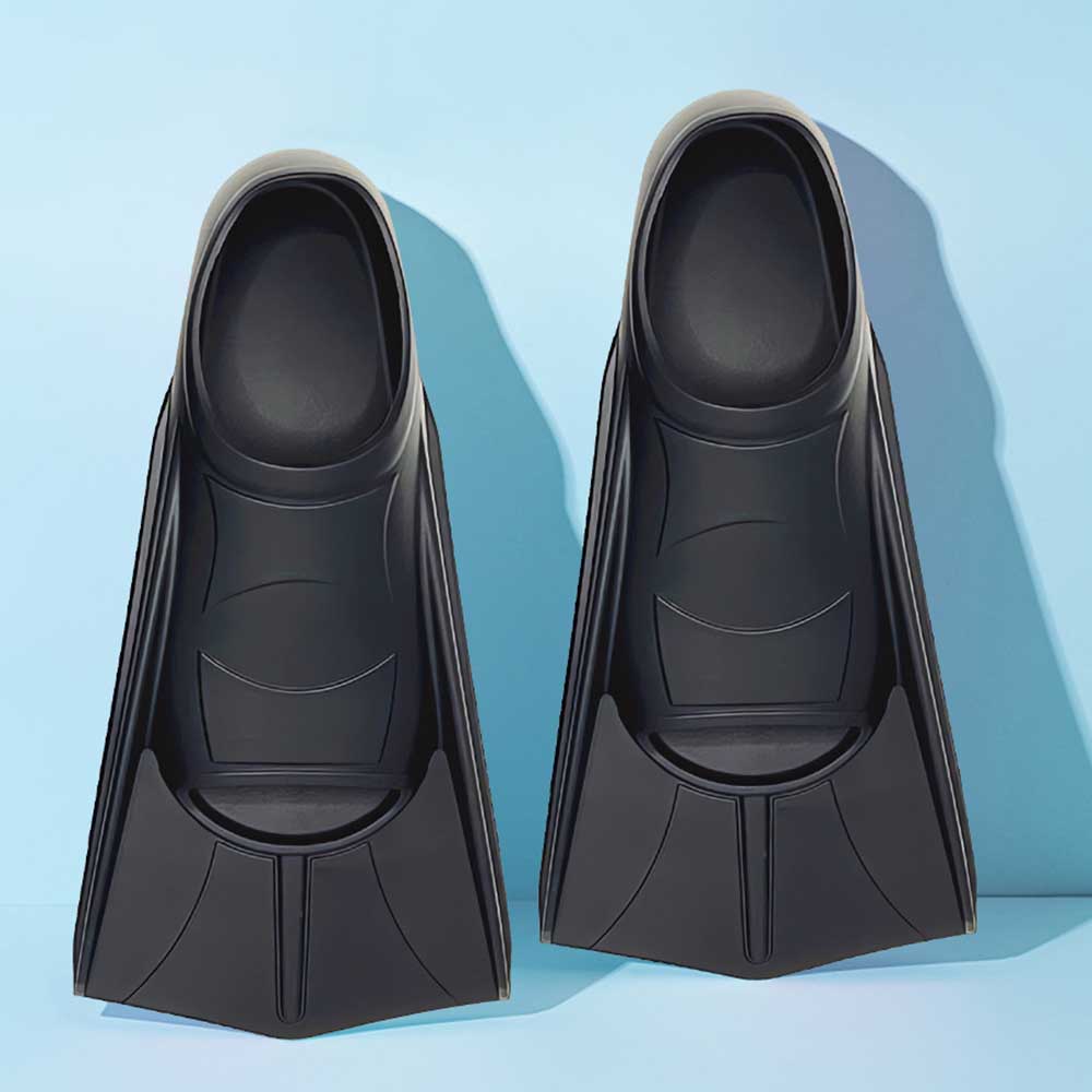 Flippers Swimming - シリコン製スイミングショートフィン、シュノーケルフィン、フロッグシューズ、男女兼用、トレーニング、平泳ぎ、スキューバダイビング、フリースノーケル