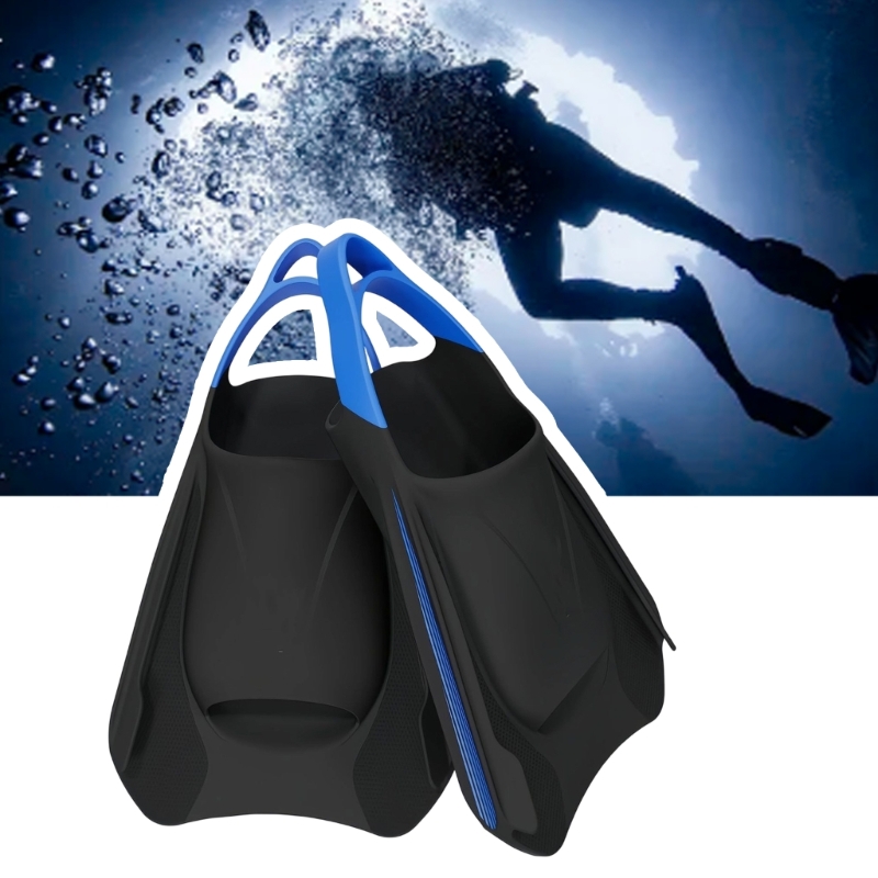 Flippers Swimming - 柔軟な水泳トレーニングフィン水泳足ひれトラベルサイズ水泳フィン男性女性子供シュノーケリングダイビングスイミングプール 24BD