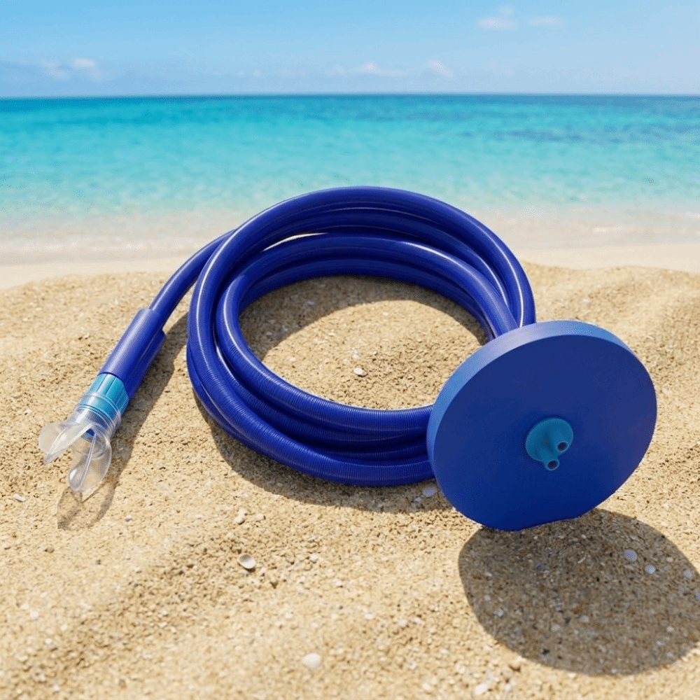 Snorkeling Gear - ダブルチューブフルドライ呼吸器 1.5/3/4.5 メートルシリコンマウスピース呼吸チューブプロフェッショナルポータブルシュノーケリングギア