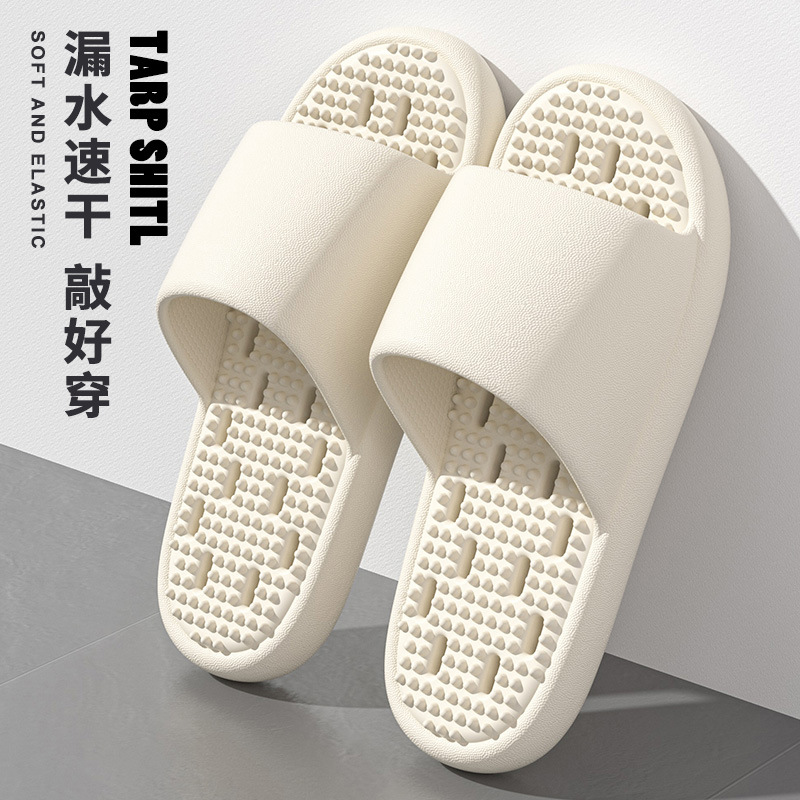 Flippers Swimming - 浴室用滑り止めスリッパ、オールシーズン室内用、水漏れ防止、速乾性、厚底、マッサージ、通気性、冷却スリッパ