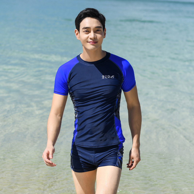 Wetsuit Men - Coreanスタイルの水着ラージサイズ,スイムショーツ,ビーチウェア,ドライスーツ,ウォータースーツ,男性用