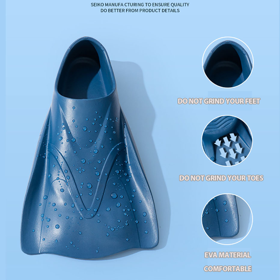 ショートカエルシューズ大人用シリコン水泳フィンプロフェッショ - Swim Fins のレビューと価格