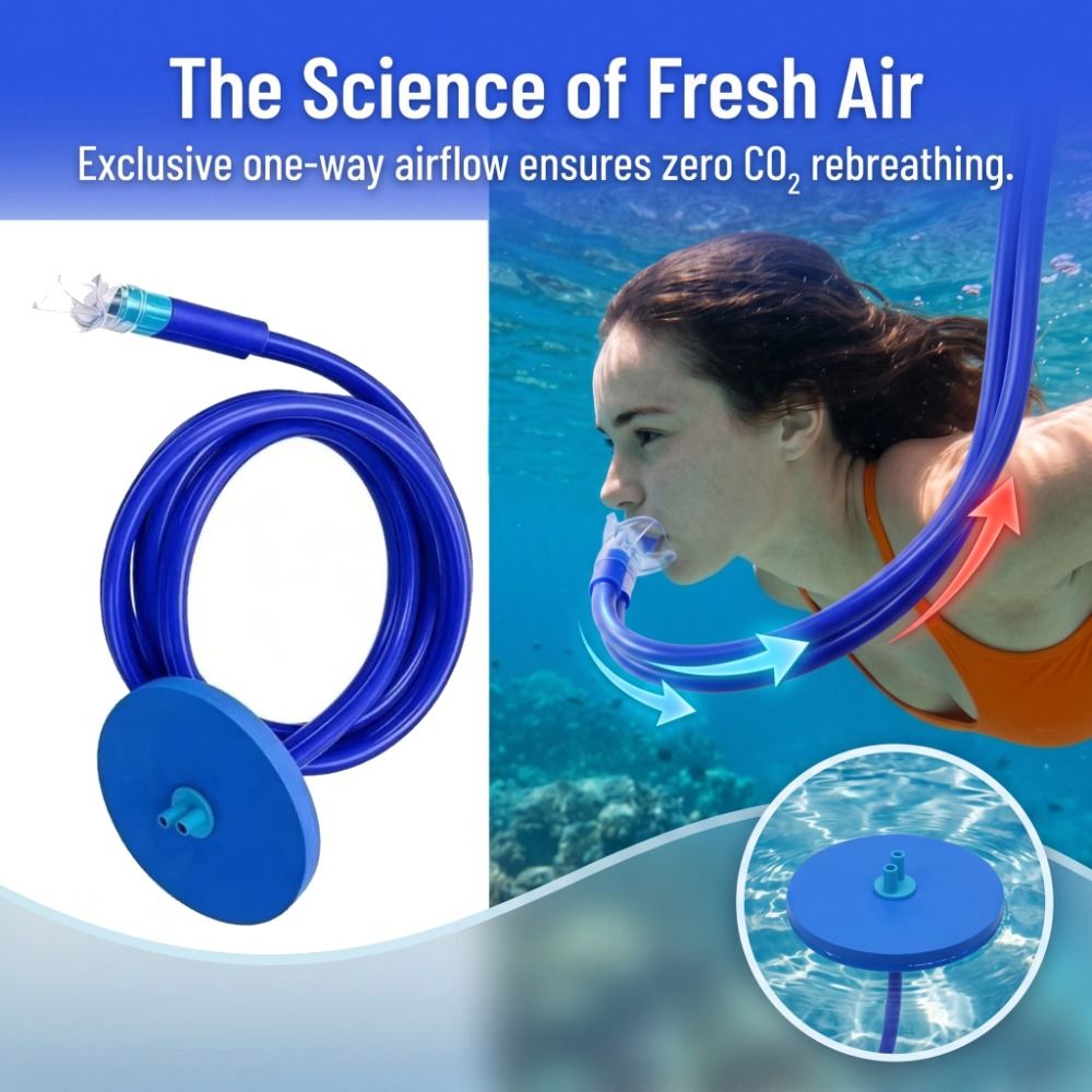 ダブルチューブフルドライ呼吸器 1.5/3/4.5 メートル - Snorkeling Gear のレビューと価格