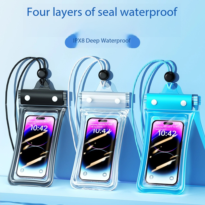 1 個ユニバーサル防水電話ポーチストラップ付きタッチスクリー - Dry Bag Waterproof のレビューと価格