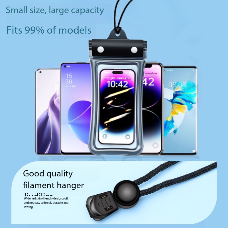 1 個ユニバーサル防水電話ポーチストラップ付きタッチスクリー - Dry Bag Waterproof のレビューと価格