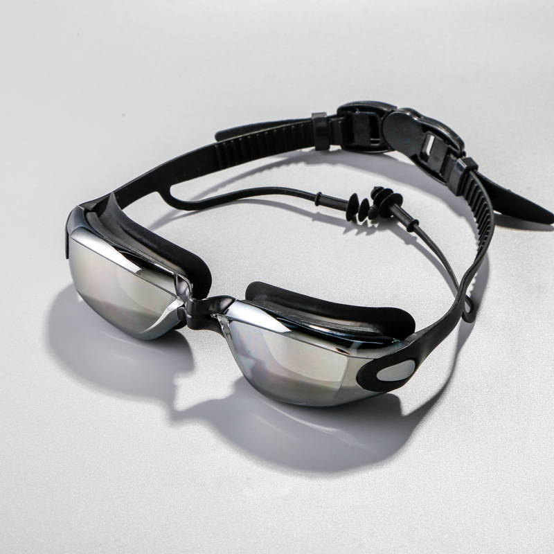 高精細防曇近視水泳ゴーグルスモールフレーム銀メッキレンズ防水 - Goggles Swim のレビューと価格