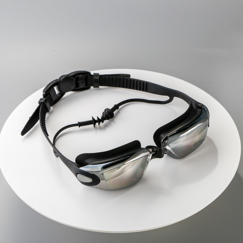 高精細防曇近視水泳ゴーグルスモールフレーム銀メッキレンズ防水 - Goggles Swim のレビューと価格