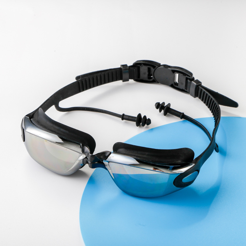 高精細防曇近視水泳ゴーグルスモールフレーム銀メッキレンズ防水 - Goggles Swim のレビューと価格