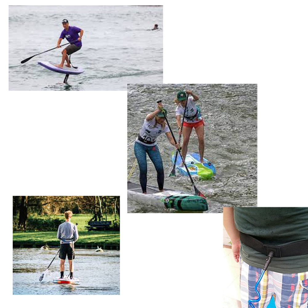 コイル状リーシュ、調節可能なSUPサーフボード用ウエストリー - Surfboard Leash のレビューと価格