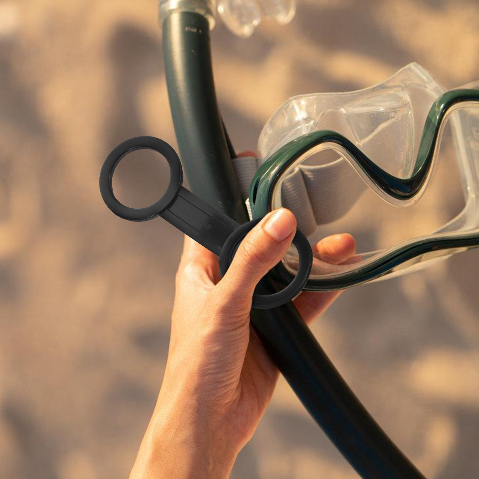5個入り、丈夫なシュノーケルチューブホルダー、シリコン製ドロ - Diving Mask のレビューと価格