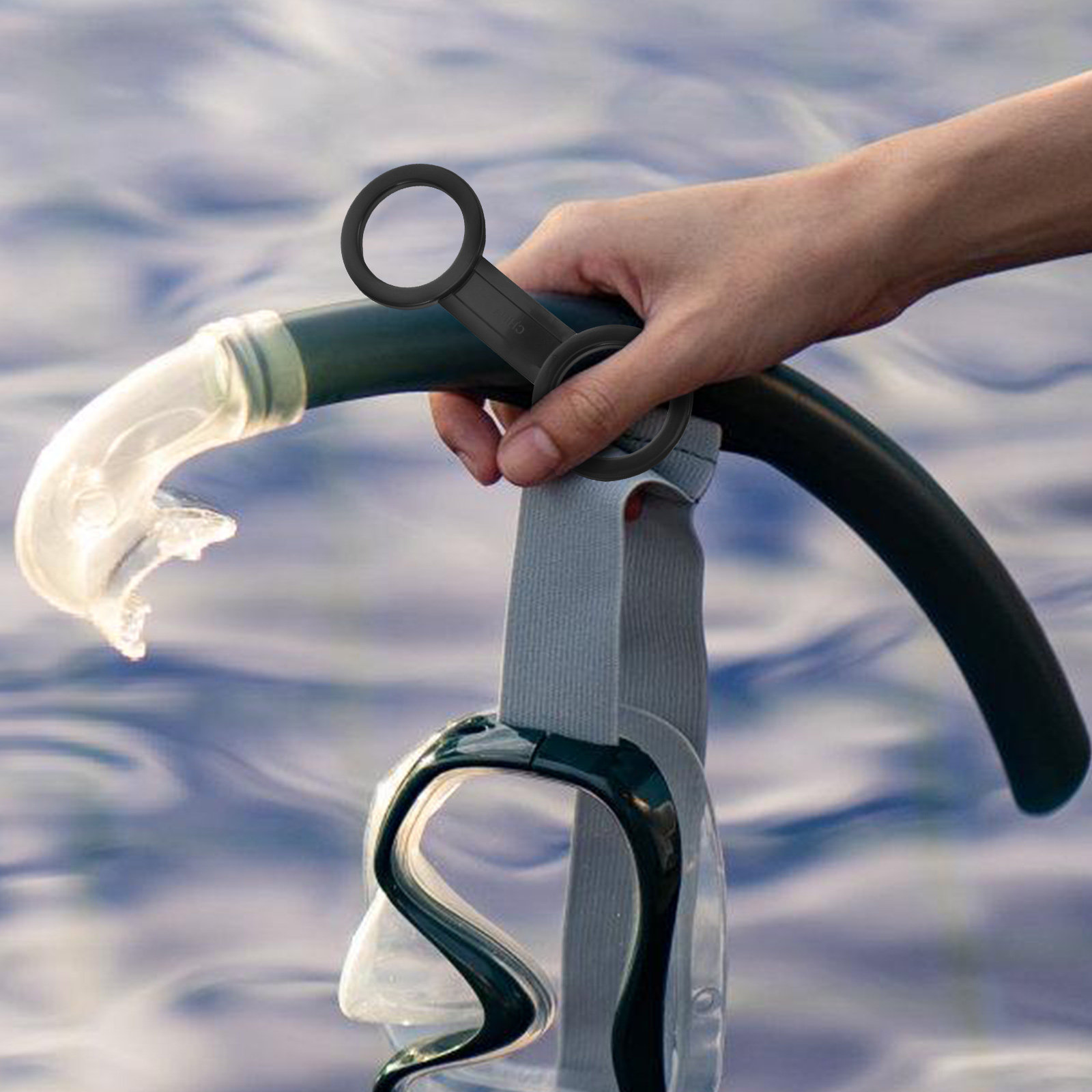 5個入り、丈夫なシュノーケルチューブホルダー、シリコン製ドロ - Diving Mask のレビューと価格